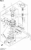 CARBURATEUR (LT F250L2 E17) pour Suzuki OZARK 250 2012