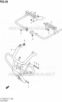 REPOSE PIED (LT F250L2 E17) pour Suzuki OZARK 250 2012