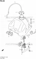 RESERVOIR D'ESSENCE pour Suzuki OZARK 250 2012