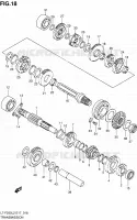 TRANSMISSION pour Suzuki OZARK 250 2012
