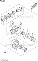CARDAN   COUPLE CONIQUE pour Suzuki OZARK 250 1992