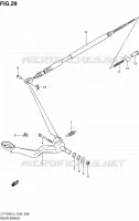 FREIN ARRIERE pour Suzuki OZARK 250 1992
