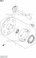 ROUE LIBRE DE DEMARREUR pour Suzuki OZARK 250 1992