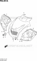 BOL DE PHARE pour Suzuki OZARK 250 2017