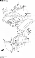 GARDE BOUE ARRIERE pour Suzuki OZARK 250 2017
