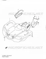 GARDE BOUE AVANT (LT F400FZL1 P33) pour Suzuki KINGQUAD 400 2011