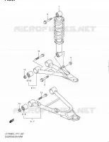 AMORTISSEUR   TRIANGLES pour Suzuki KINGQUAD 400 2011