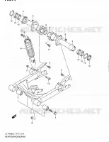 BRAS OSCILLANT ARRIERE pour Suzuki KINGQUAD 400 2011