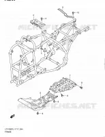 CADRE pour Suzuki KINGQUAD 400 2011