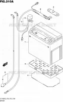 BATTERIE pour Suzuki KINGQUAD 400 2015