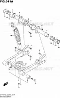 BRAS OSCILLANT ARRIERE (LT F400FL5 P28) pour Suzuki KINGQUAD 400 2015