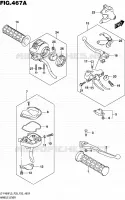 ENSEMBLE LEVIERS   POIGNEES pour Suzuki KINGQUAD 400 2015