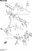 ENSEMBLE SELECTEUR DE VITESSES (1) (LT F400FL5 P33) pour Suzuki KINGQUAD 400 2015