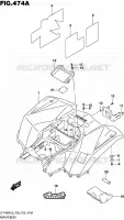 GARDE BOUE ARRIERE pour Suzuki KINGQUAD 400 2015