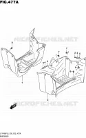 GARDE BOUE (LT F400FL5 P28) pour Suzuki KINGQUAD 400 2015