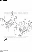 GARDE BOUE (LT F400FL5 P33) pour Suzuki KINGQUAD 400 2015