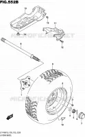 ROUE ARRIERE GAUCHE (LT F400FL5 P33) pour Suzuki KINGQUAD 400 2015