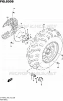 ROUE AVANT (LT F400FL5 P33) pour Suzuki KINGQUAD 400 2015