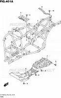 CADRE pour Suzuki KINGQUAD 400 2016