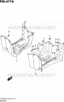 GARDE BOUE (LT F400FL6 P28) pour Suzuki KINGQUAD 400 2016