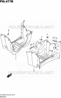 GARDE BOUE (LT F400FL6 P33) pour Suzuki KINGQUAD 400 2016