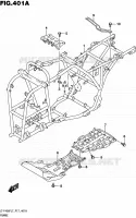 CADRE pour Suzuki KINGQUAD 400 2017