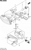 ENSEMBLE FEU ARRIERE pour Suzuki KINGQUAD 400 2017