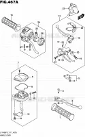 ENSEMBLE LEVIERS   POIGNEES pour Suzuki KINGQUAD 400 2017