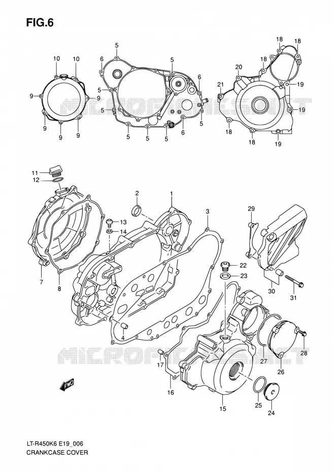 CARTER Suzuki QUAD 450 QUADRACER 2010  LT-R450 L0/LT-R450Z L0 (E19)