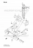 BRAS OSCILLANT ARRIERE pour Suzuki QUADSPORT 250 2010
