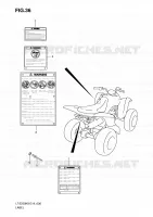 ETIQUETTE pour Suzuki QUADSPORT 250 2010