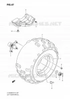 ROUE ARRIERE GAUCHE pour Suzuki QUADSPORT 250 2010