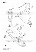 AMORTISSEUR   TRIANGLES pour Suzuki QUADSPORT 250 2010