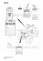 ETIQUETTE pour Suzuki QUADSPORT 250 2010