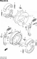 FREIN AVANT pour Suzuki QUADSPORT 50 2017