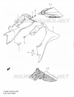 RESERVOIR D'ESSENCE   COUVERCLES (MODEL L0) pour Suzuki QUADSPORT 90 2010