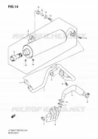 SILENCIEUX pour Suzuki QUADSPORT 90 2010