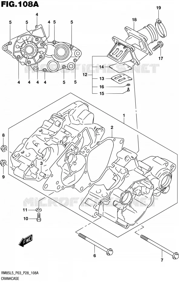 CARTER Suzuki MOTO 85 RM 2015  RM85 L5 (P03,P28,P33)