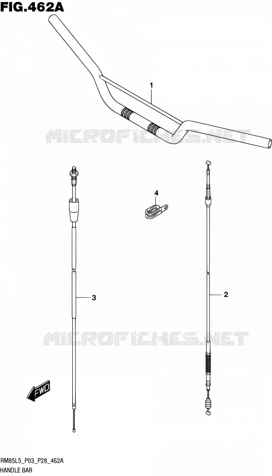 GUIDON Suzuki MOTO 85 RM 2015  RM85 L5 (P03,P28,P33)