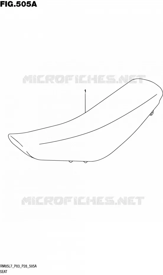 SELLE Suzuki MOTO 85 RM 2017  RM85 L7 (P03 P28)