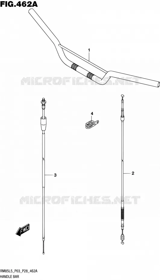 GUIDON Suzuki MOTO 85 RM 1992  RM85L L5 (P03,P28,P33)