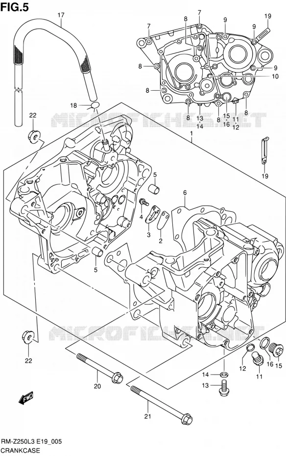 CARTER Suzuki MOTO 250 RM-Z 2012  RM-Z250 L3 (E19)