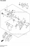 ETRIER DE FREIN ARRIERE pour Suzuki RM-Z 250 1992
