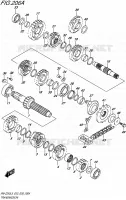 TRANSMISSION pour Suzuki RM-Z 250 1992