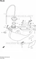 RESERVOIR D'ESSENCE pour Suzuki RM-Z 450 2012