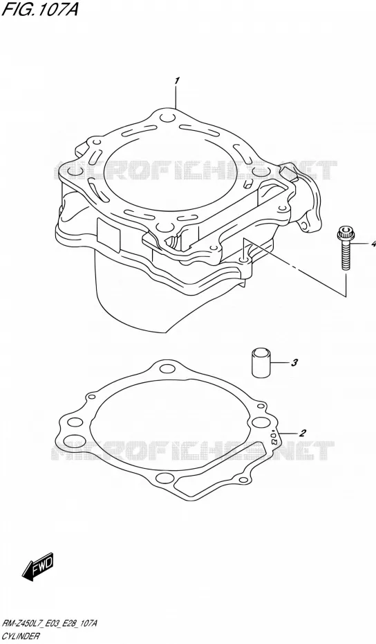 CYLINDRE Suzuki MOTO 450 RM-Z 2017  RM-Z450 L7 (E03,E28)
