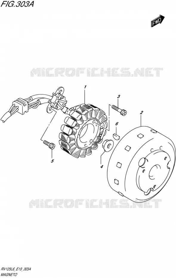 ALLUMAGE ROTOR - STATOR Suzuki MOTO 125 VAN-VAN 2016  RV125 L6 (E19)