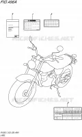 ETIQUETTE (RV200L7 E03) pour Suzuki VAN-VAN 200 2017