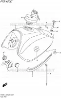 RESERVOIR D'ESSENCE (FOR YSF,019) (RV200L7 E33) pour Suzuki VAN-VAN 200 2017