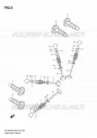 ARBRE A CAMES   VALVE pour Suzuki GLADIUS 650 2010